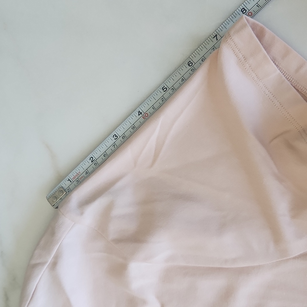 Calvin Klein Blush T-Shirt With Crystal Embellishment, Size Large - Picture 8 of 8